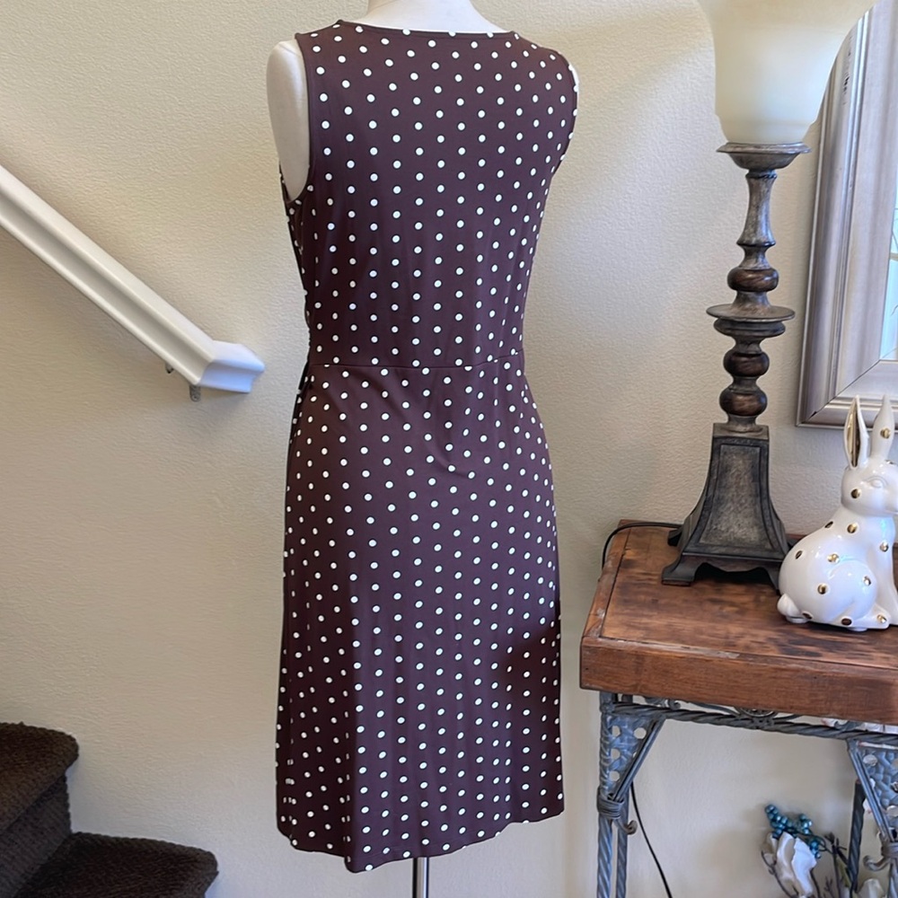 Talbots Polka Dot Stretch Dress - Picture 6 of 9